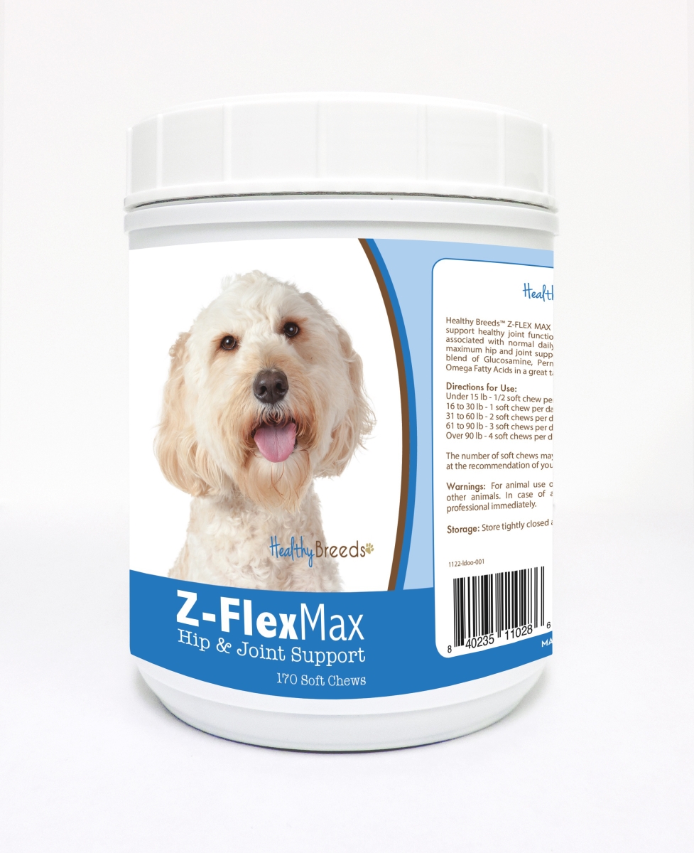 Picture of Healthy Breeds 840235110286 Labradoodle Z-Flex Max Hip & Joint Soft Chews - 170 Count