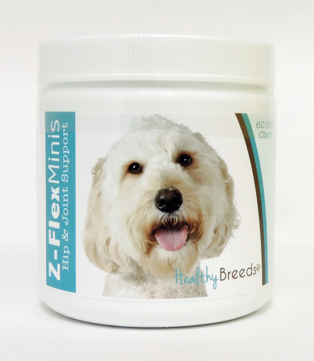 Picture of Healthy Breeds 840235110408 Labradoodle Z-Flex Minis Hip & Joint Support Soft Chews - 60 Count
