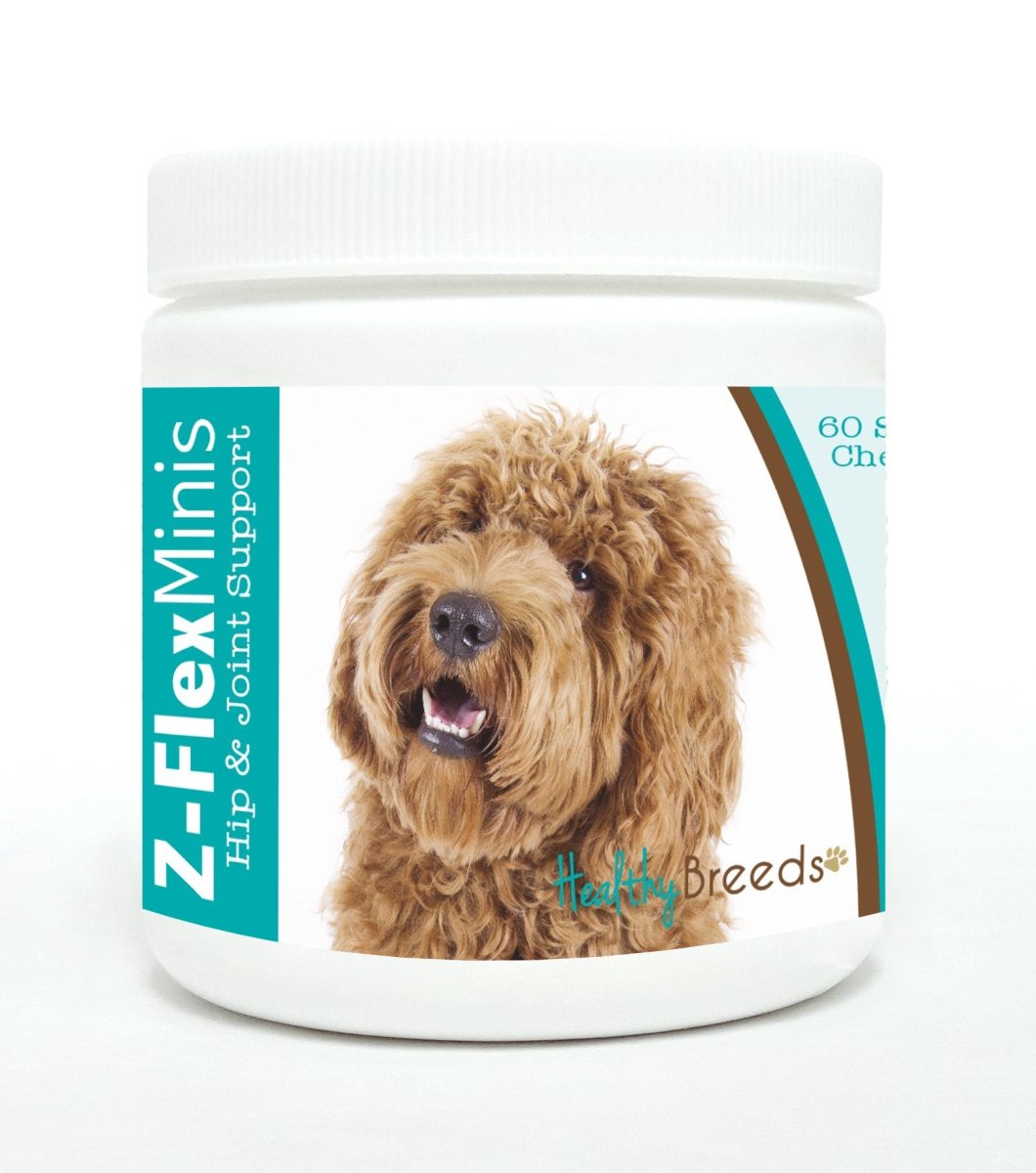 Picture of Healthy Breeds 840235110422 Labradoodle Z-Flex Minis Hip & Joint Support Soft Chews - 60 Count