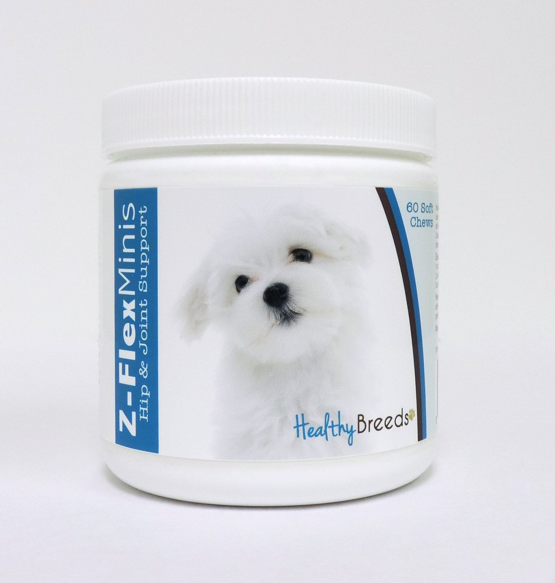 Picture of Healthy Breeds 840235110682 Maltese Z-Flex Minis Hip & Joint Support Soft Chews - 60 Count