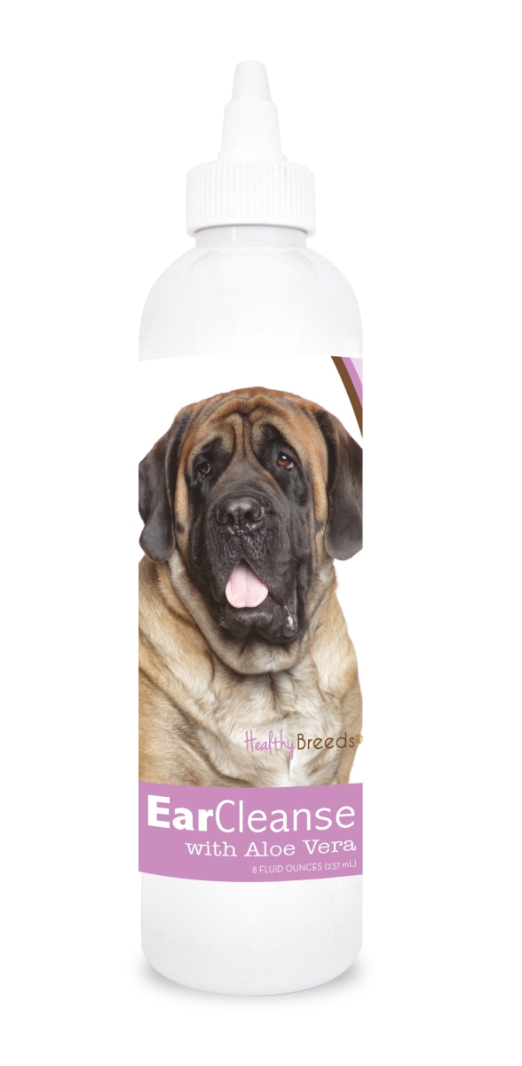 Picture of Healthy Breeds 840235110712 8 oz Mastiff Ear Cleanse with Aloe Vera Sweet Pea & Vanilla