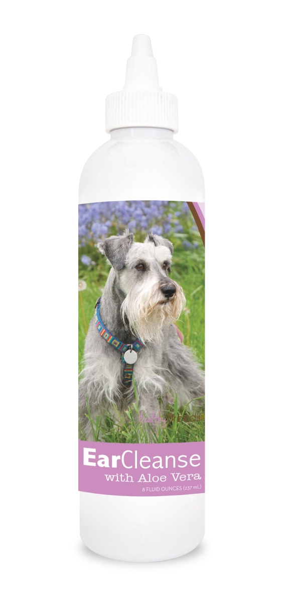 Picture of Healthy Breeds 840235110996 8 oz Miniature Schnauzer Ear Cleanse with Aloe Vera Sweet Pea & Vanilla