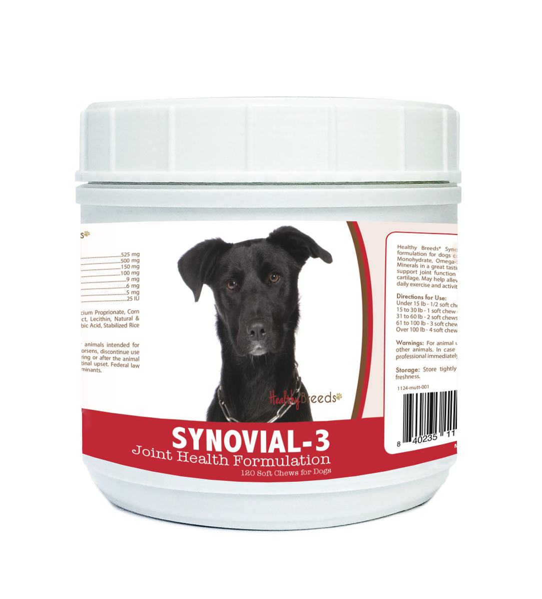 Picture of Healthy Breeds 840235111351 Mutt Synovial-3 Joint Health Formulation - 120 Count