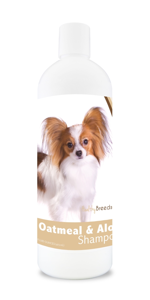 Picture of Healthy Breeds 840235111887 16 oz Papillon Oatmeal Shampoo with Aloe