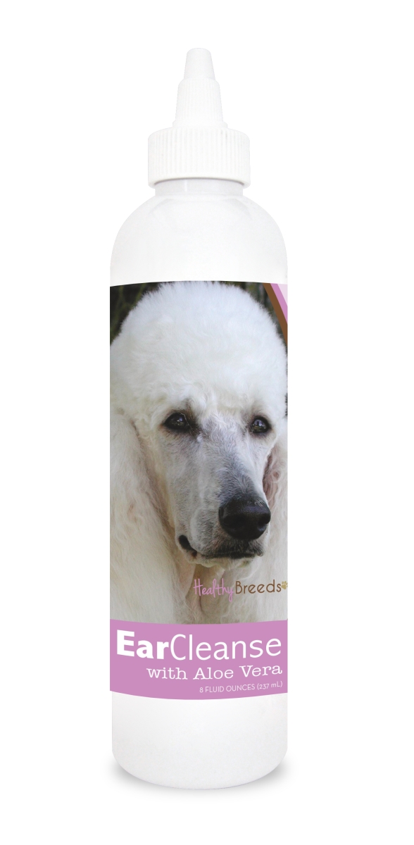 Picture of Healthy Breeds 840235112150 8 oz Poodle Ear Cleanse with Aloe Vera Sweet Pea & Vanilla