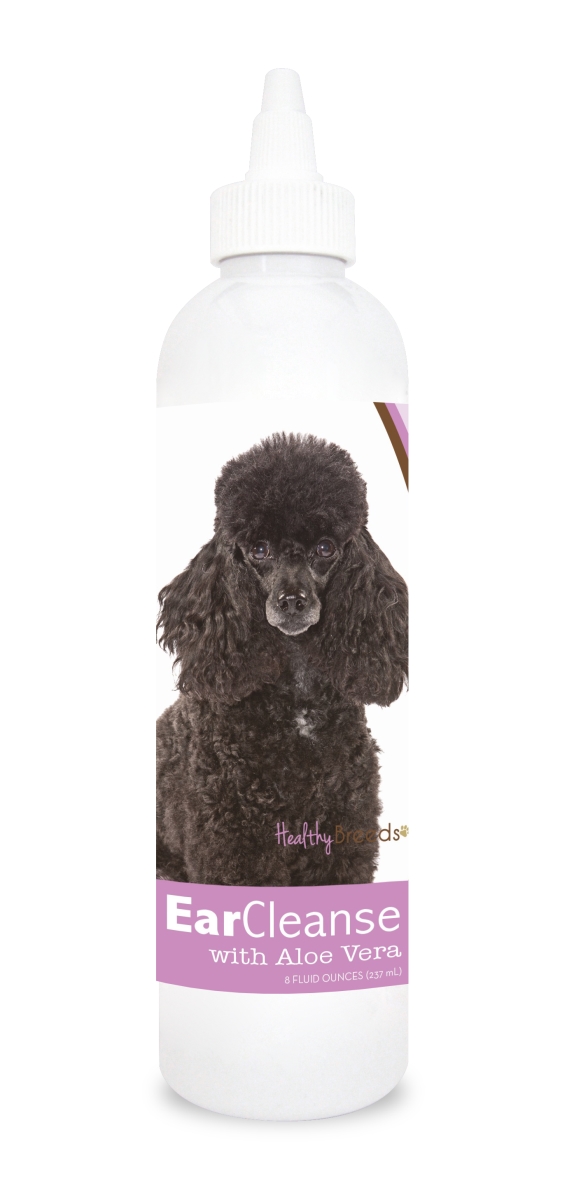 Picture of Healthy Breeds 840235112167 8 oz Poodle Ear Cleanse with Aloe Vera Sweet Pea & Vanilla
