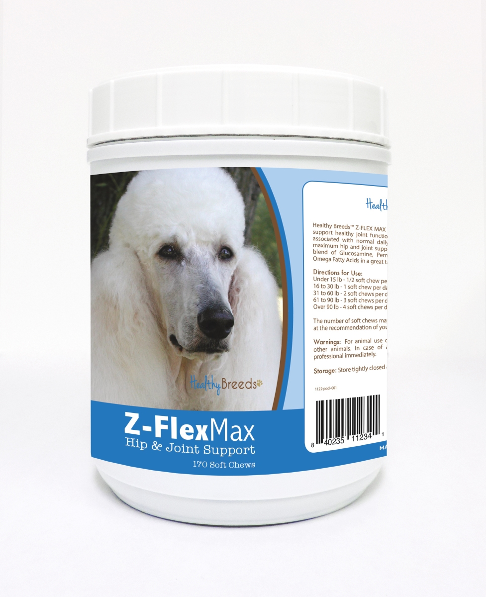 Picture of Healthy Breeds 840235112341 Poodle Z-Flex Max Hip & Joint Soft Chews - 170 Count