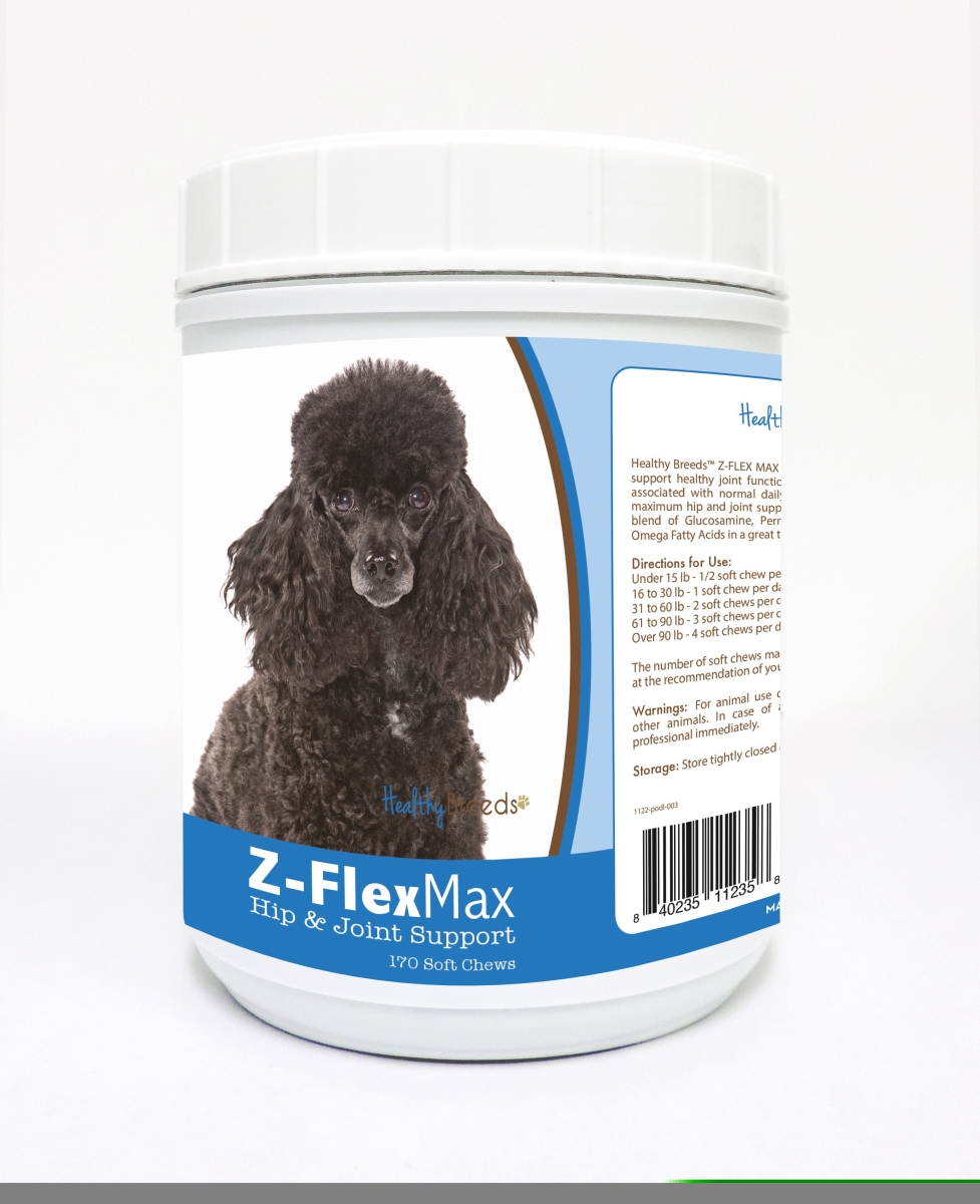 Picture of Healthy Breeds 840235112358 Poodle Z-Flex Max Hip & Joint Soft Chews - 170 Count