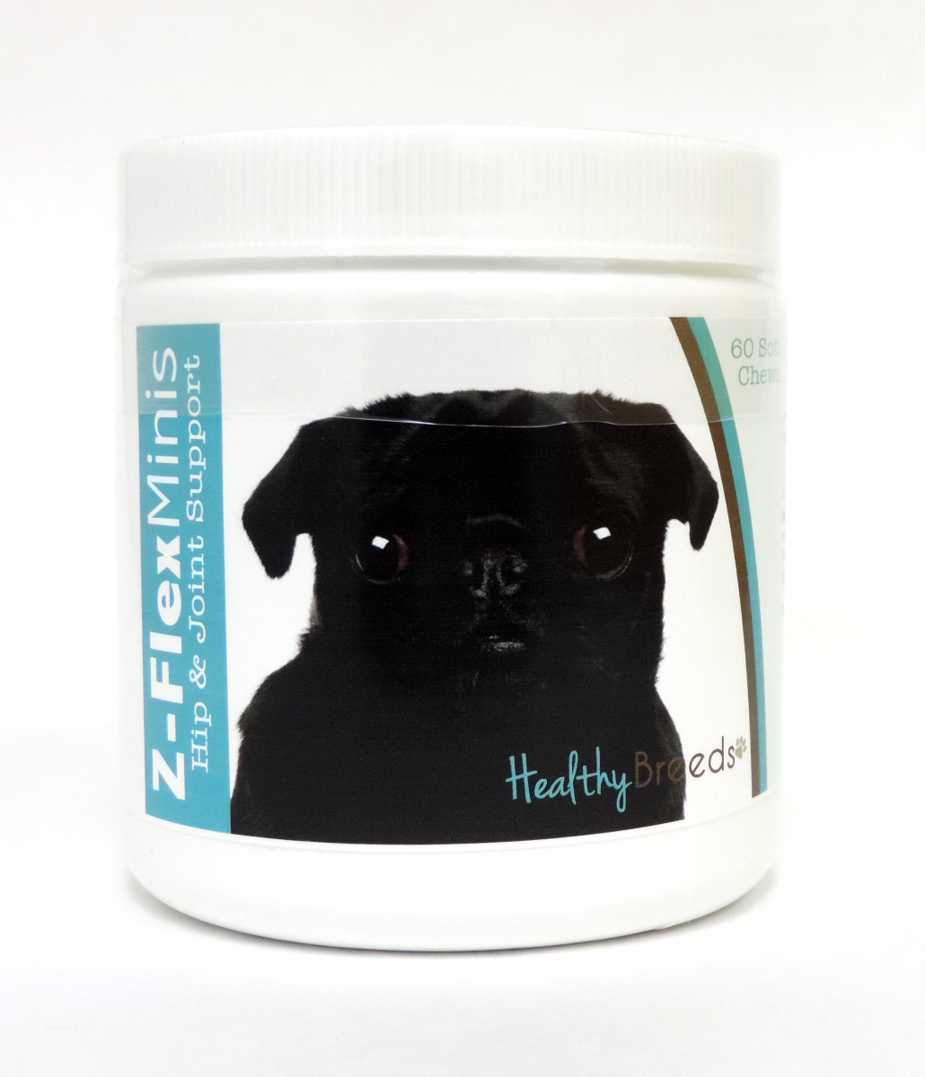 Picture of Healthy Breeds 840235113102 Pug Z-Flex Minis Hip & Joint Support Soft Chews - 60 Count