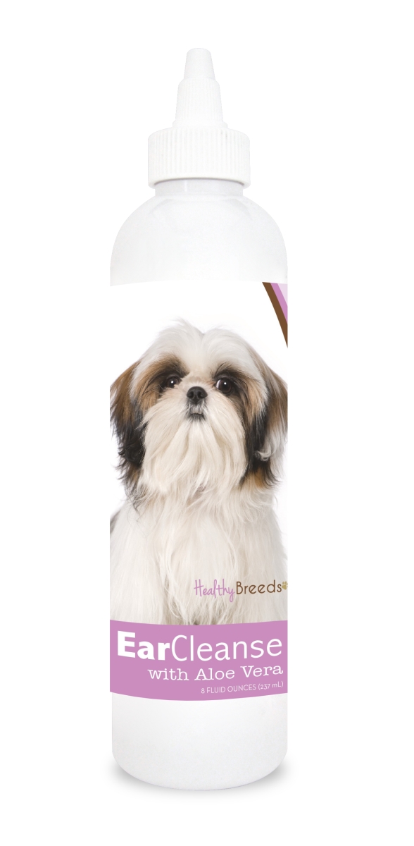 Picture of Healthy Breeds 840235115434 8 oz Shih Tzu Ear Cleanse with Aloe Vera Sweet Pea & Vanilla