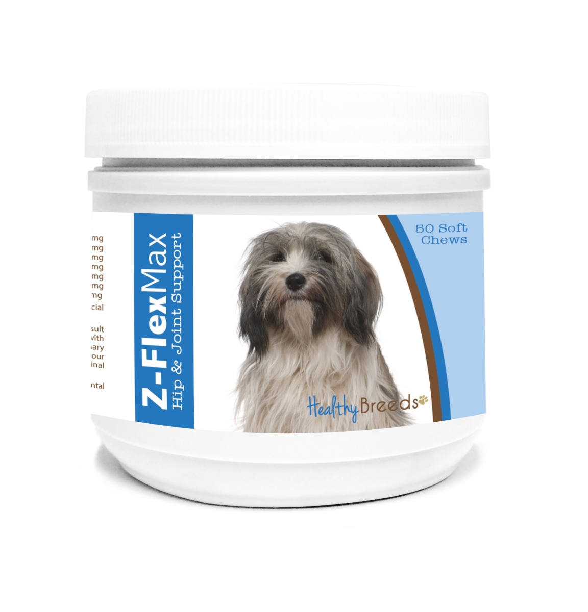 840235115809 Tibetan Terrier Z-Flex Max Hip & Joint Soft Chews, 50 Count