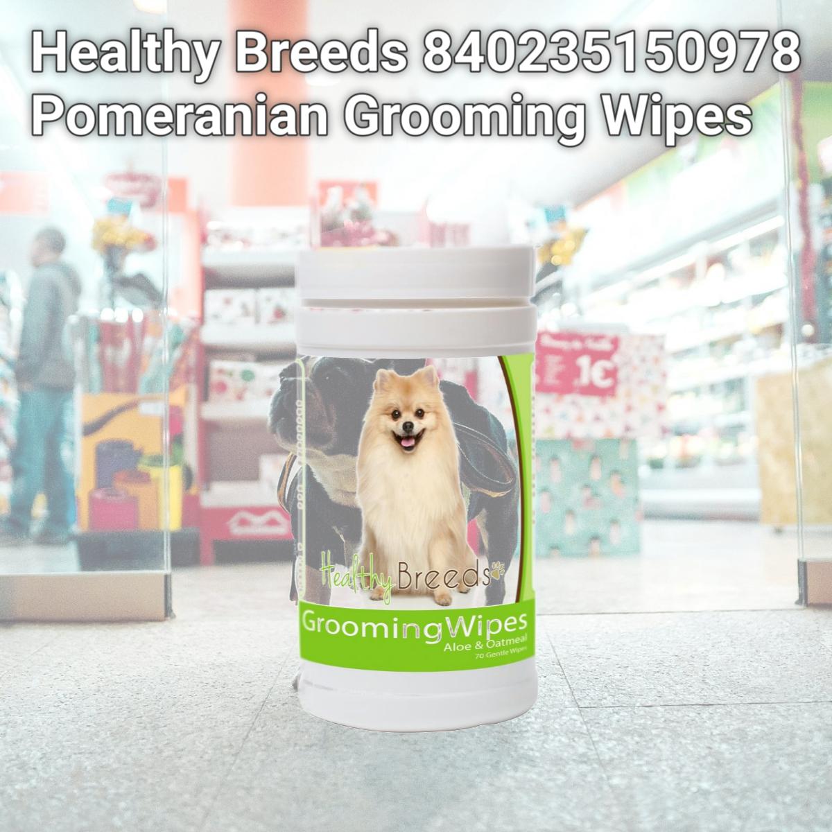 Picture of Healthy Breeds 840235150978 Pomeranian Grooming Wipes