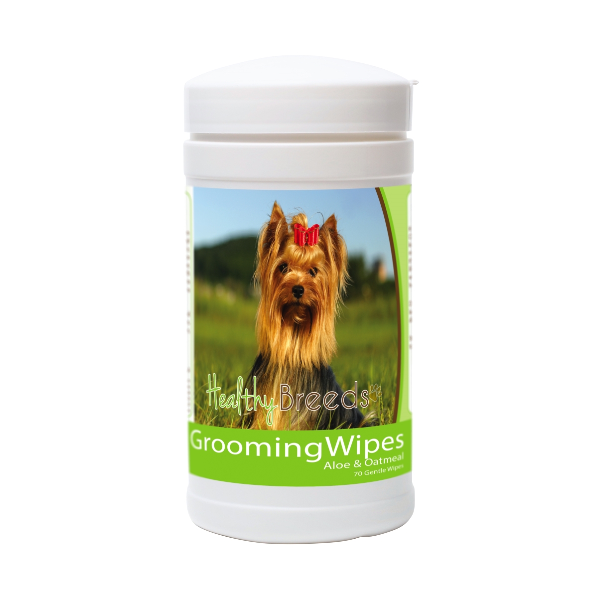 Picture of Healthy Breeds 840235151609 Yorkshire Terrier Grooming Wipes