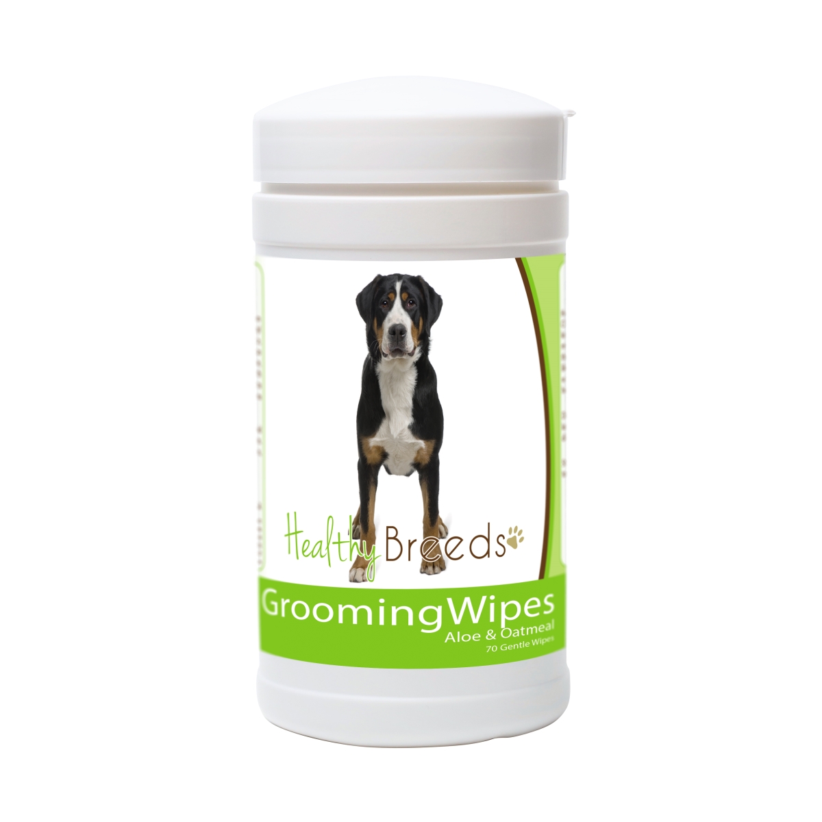 Picture of Healthy Breeds 840235151630 Greater Swiss Mountain Dog Grooming Wipes