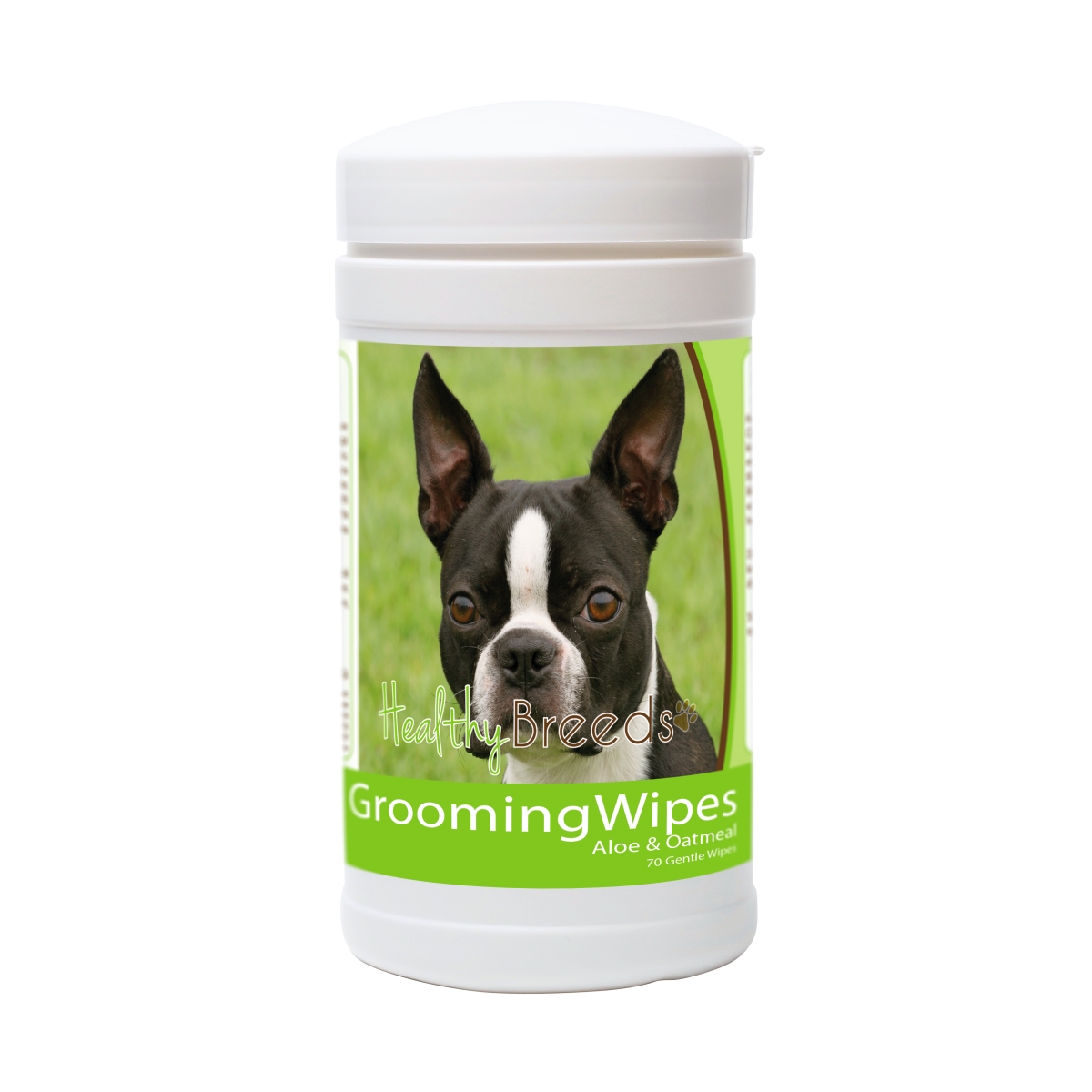 Picture of Healthy Breeds 840235151654 Boston Terrier Grooming Wipes