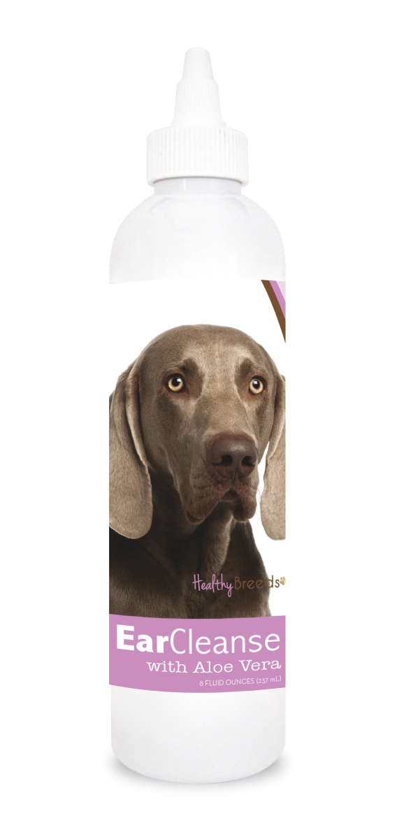 Picture of Healthy Breeds 840235116066 8 oz Weimaraner Ear Cleanse with Aloe Vera Sweet Pea & Vanilla
