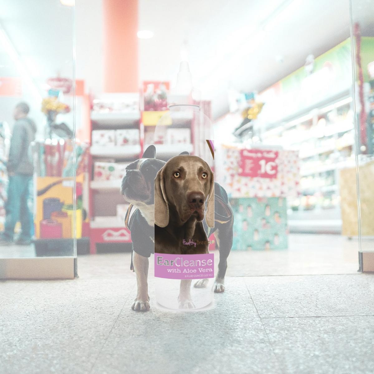 Picture of Healthy Breeds 840235116066 8 oz Weimaraner Ear Cleanse with Aloe Vera Sweet Pea & Vanilla