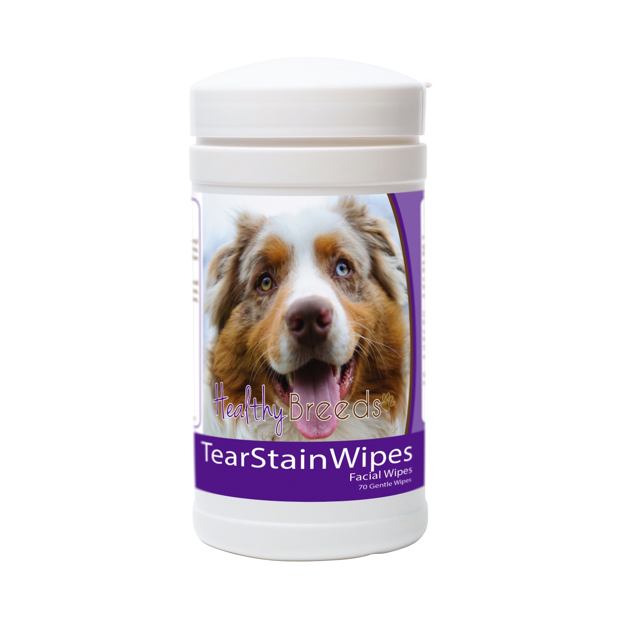 Picture of Healthy Breeds 840235151968 Australian Shepherd Tear Stain Wipes