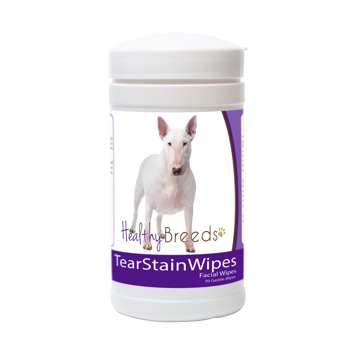 Picture of Healthy Breeds 840235152057 Bull Terrier Tear Stain Wipes