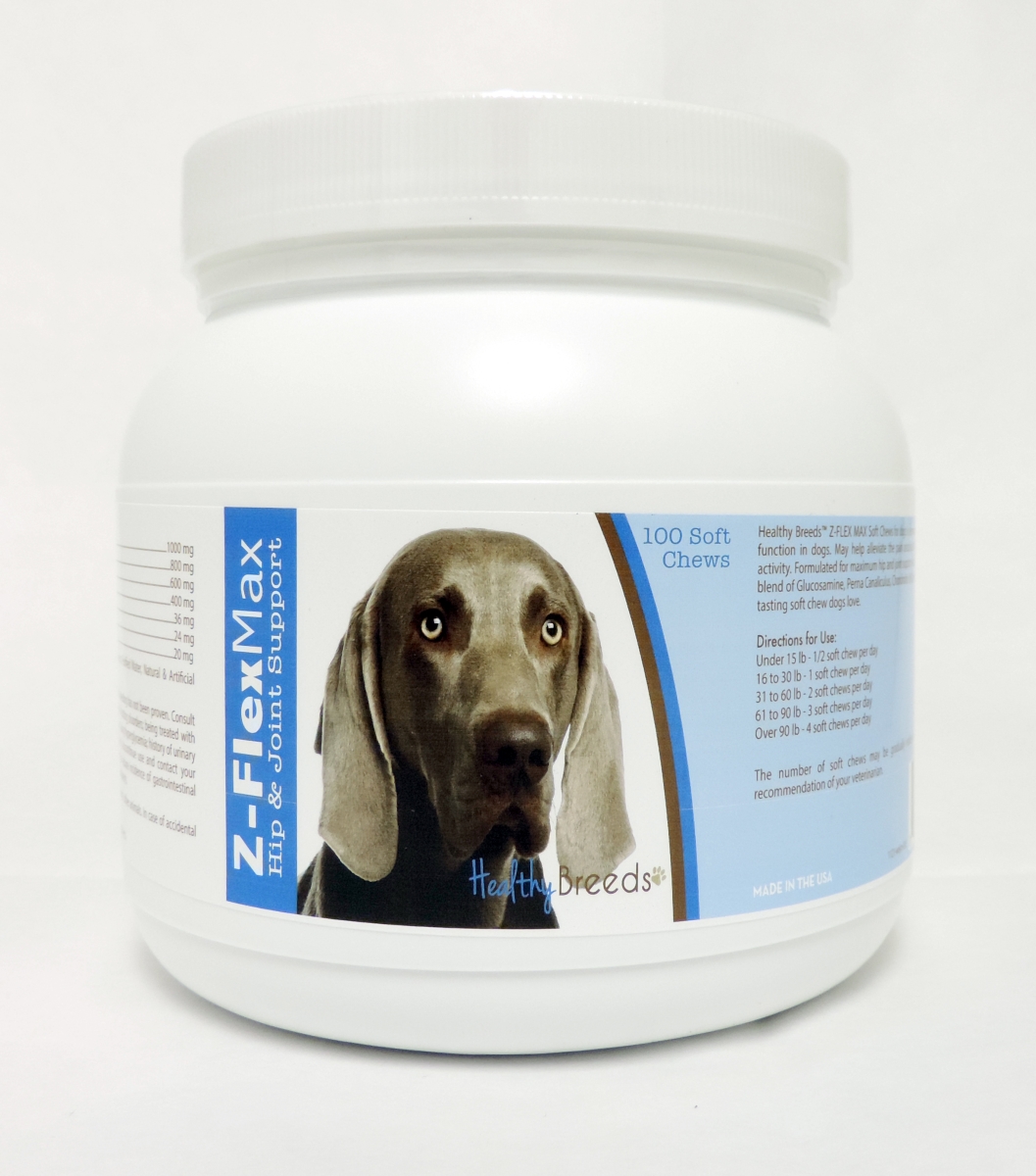 Picture of Healthy Breeds 840235116141 Weimaraner Z-Flex Max Hip & Joint Soft Chews, 100 Count