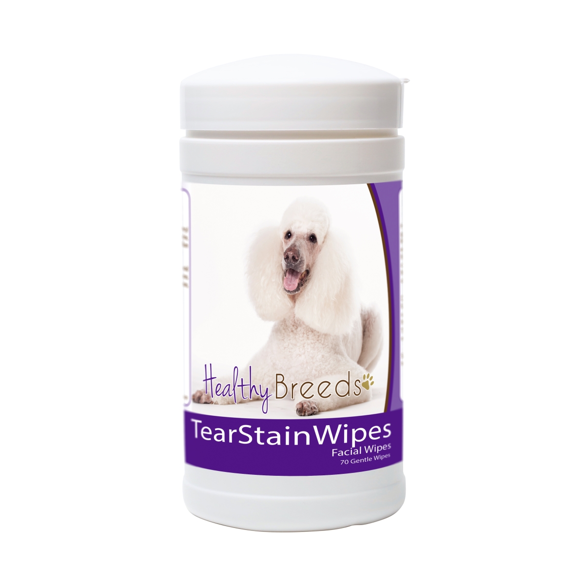 Picture of Healthy Breeds 840235152200 Poodle Tear Stain Wipes