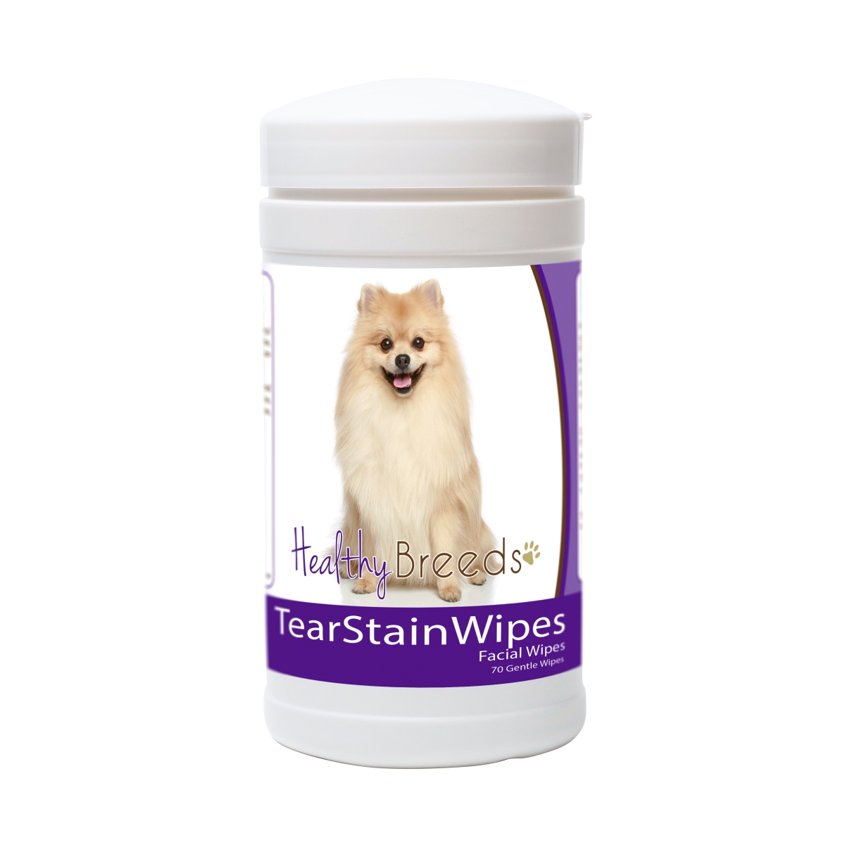 Picture of Healthy Breeds 840235152248 Pomeranian Tear Stain Wipes