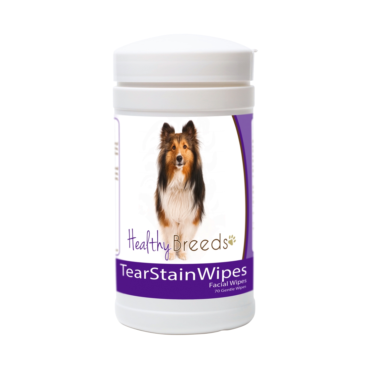 Picture of Healthy Breeds 840235152262 Shetland Sheepdog Tear Stain Wipes