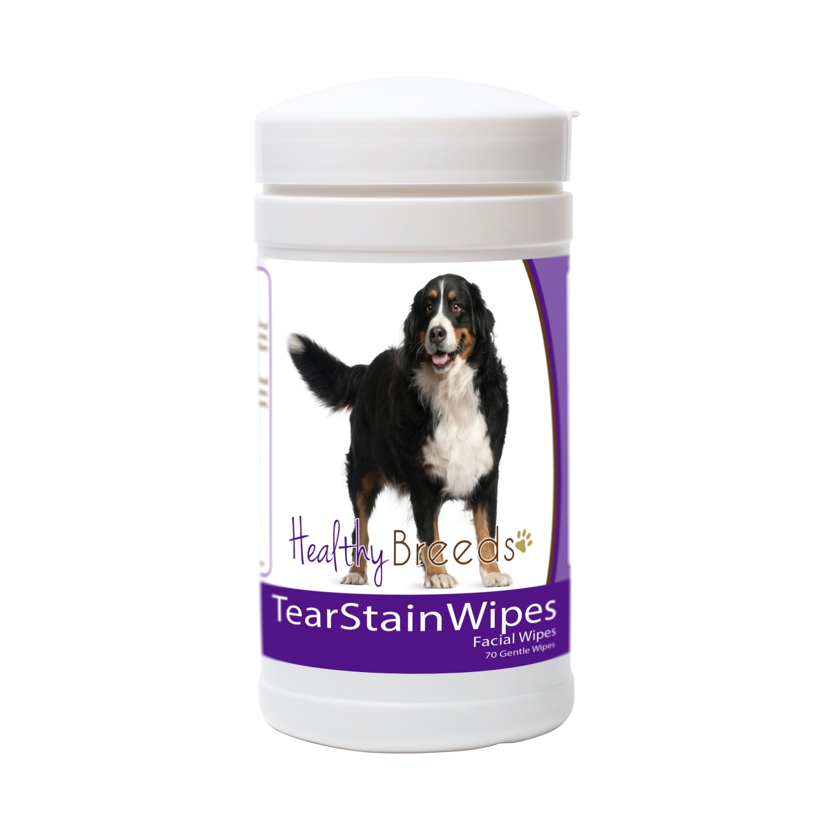 Picture of Healthy Breeds 840235152293 Bernese Mountain Dog Tear Stain Wipes