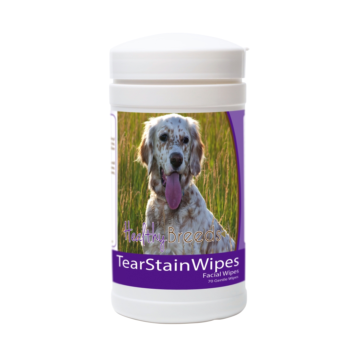 Picture of Healthy Breeds 840235152323 English Setter Tear Stain Wipes