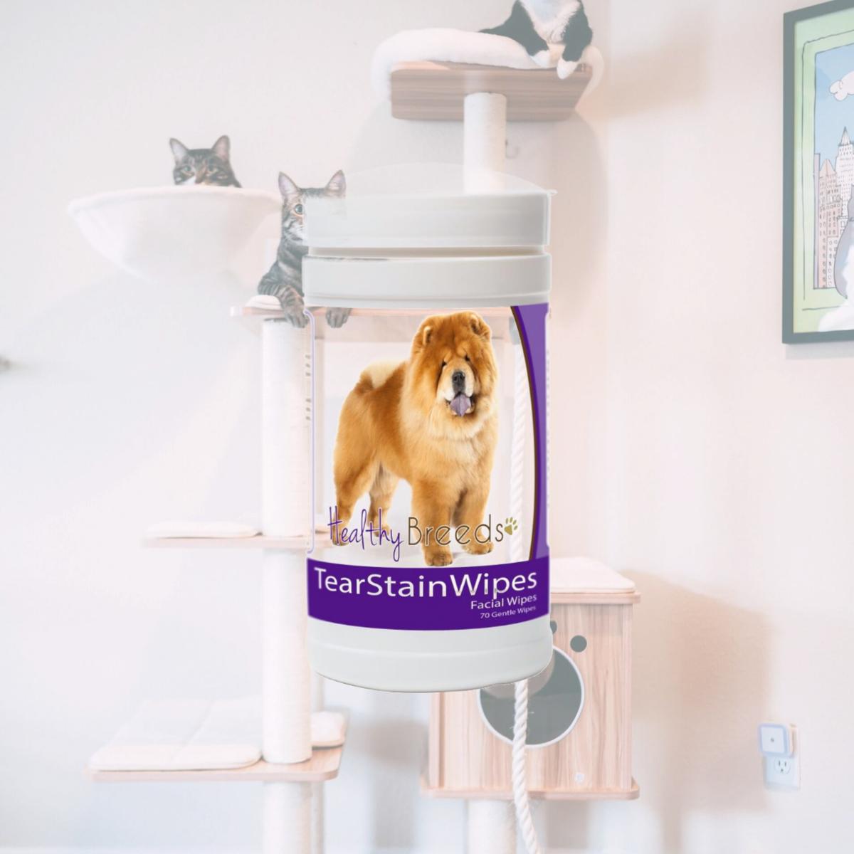 Picture of Healthy Breeds 840235152392 Chow Chow Tear Stain Wipes