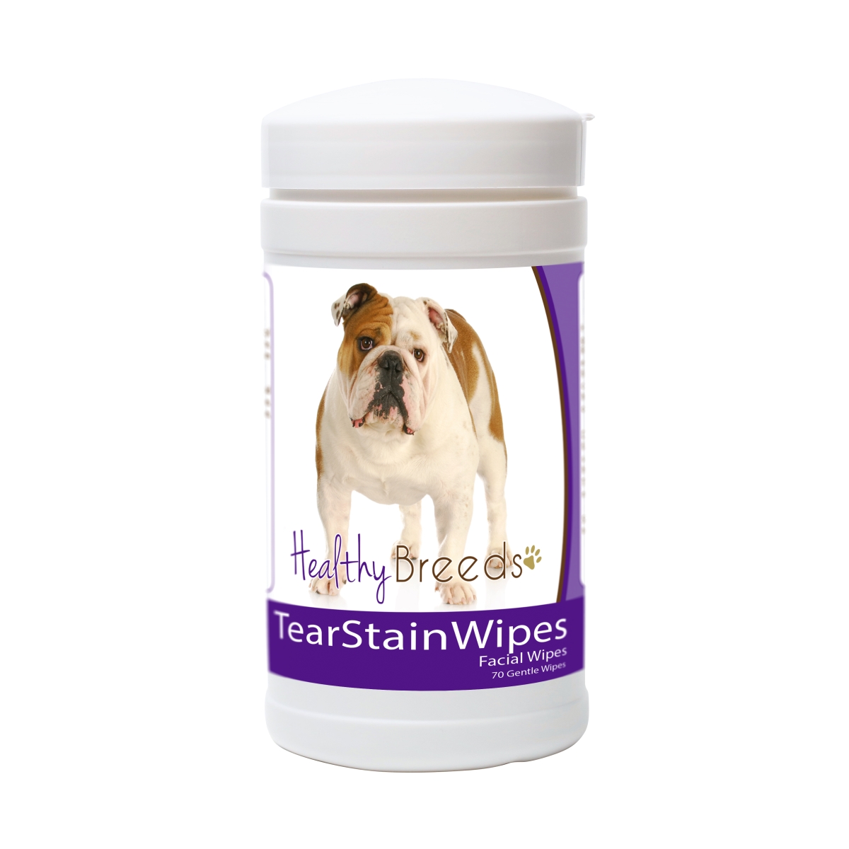 Picture of Healthy Breeds 840235152453 Bulldog Tear Stain Wipes