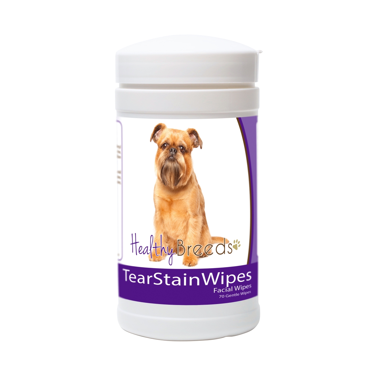 Picture of Healthy Breeds 840235152460 Brussels Griffon Tear Stain Wipes