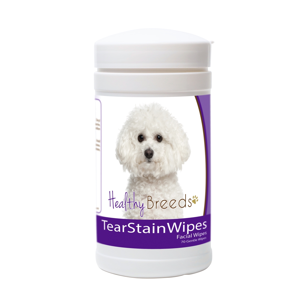 Picture of Healthy Breeds 840235152491 Bichon Frise Tear Stain Wipes