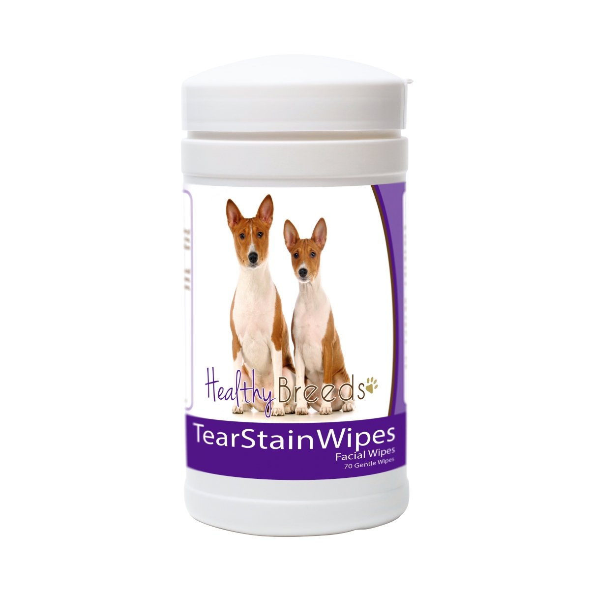 Picture of Healthy Breeds 840235152514 Basenji Tear Stain Wipes