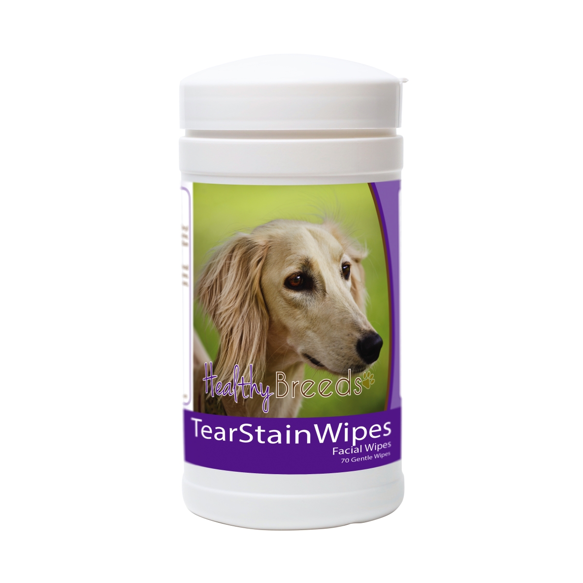 Picture of Healthy Breeds 840235152538 Saluki Tear Stain Wipes