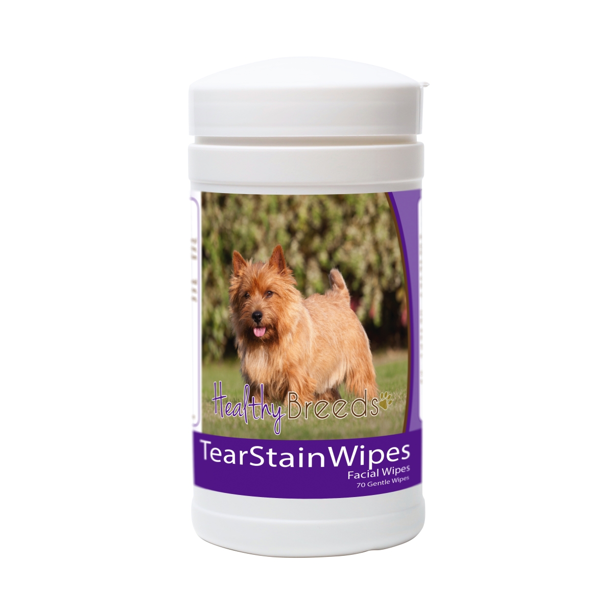 Picture of Healthy Breeds 840235152569 Norwich Terrier Tear Stain Wipes