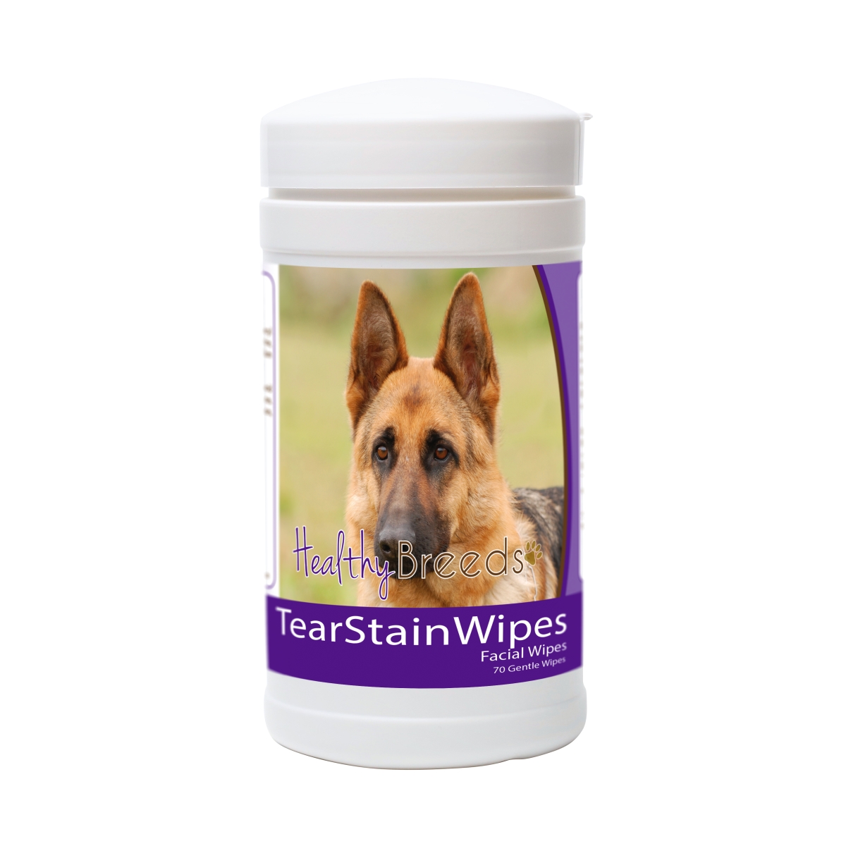 Picture of Healthy Breeds 840235152590 German Shepherd Tear Stain Wipes