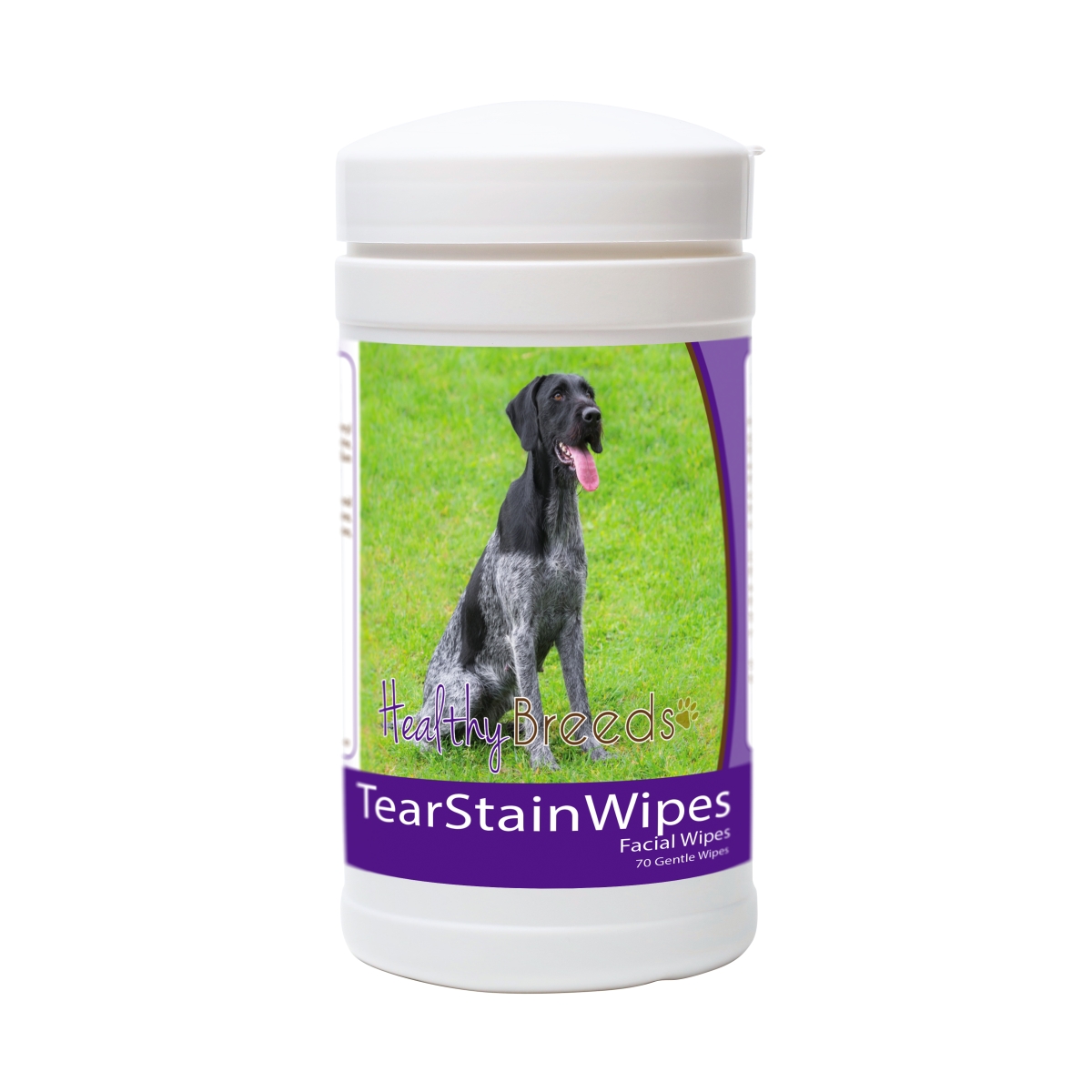 Picture of Healthy Breeds 840235152682 German Wirehaired Pointer Tear Stain Wipes