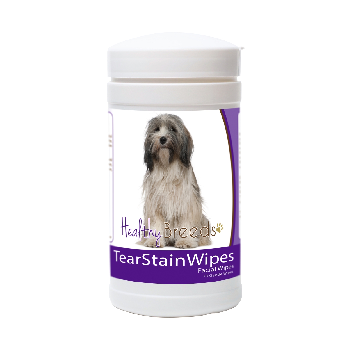 Picture of Healthy Breeds 840235152712 Tibetan Terrier Tear Stain Wipes