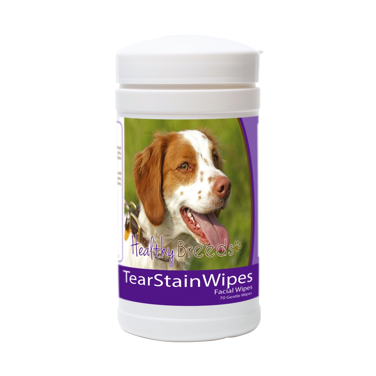Picture of Healthy Breeds 840235152736 Brittany Tear Stain Wipes