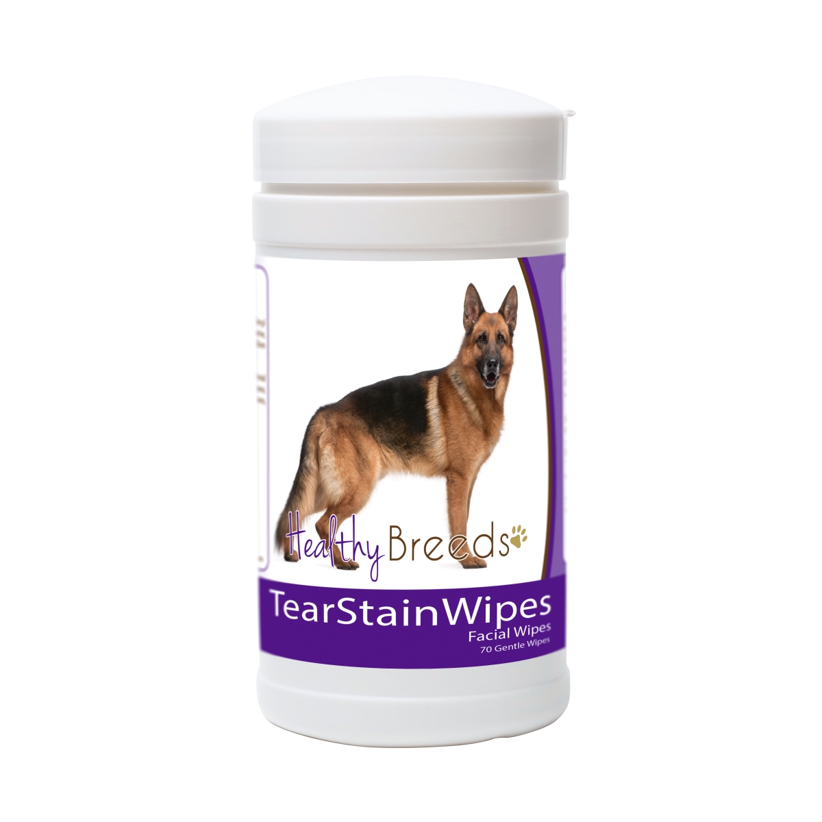 Picture of Healthy Breeds 840235152743 German Shepherd Tear Stain Wipes
