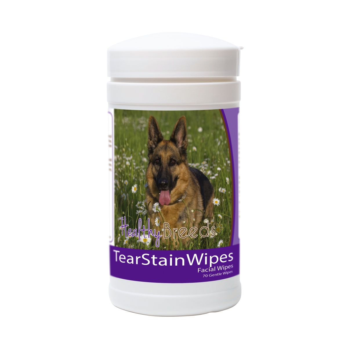 Picture of Healthy Breeds 840235152774 German Shepherd Tear Stain Wipes