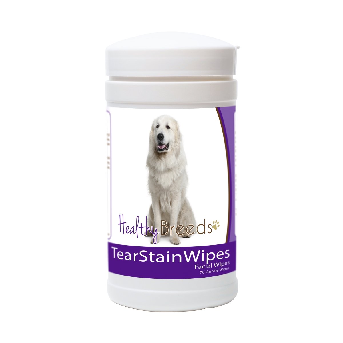 Picture of Healthy Breeds 840235152804 Great Pyrenees Tear Stain Wipes