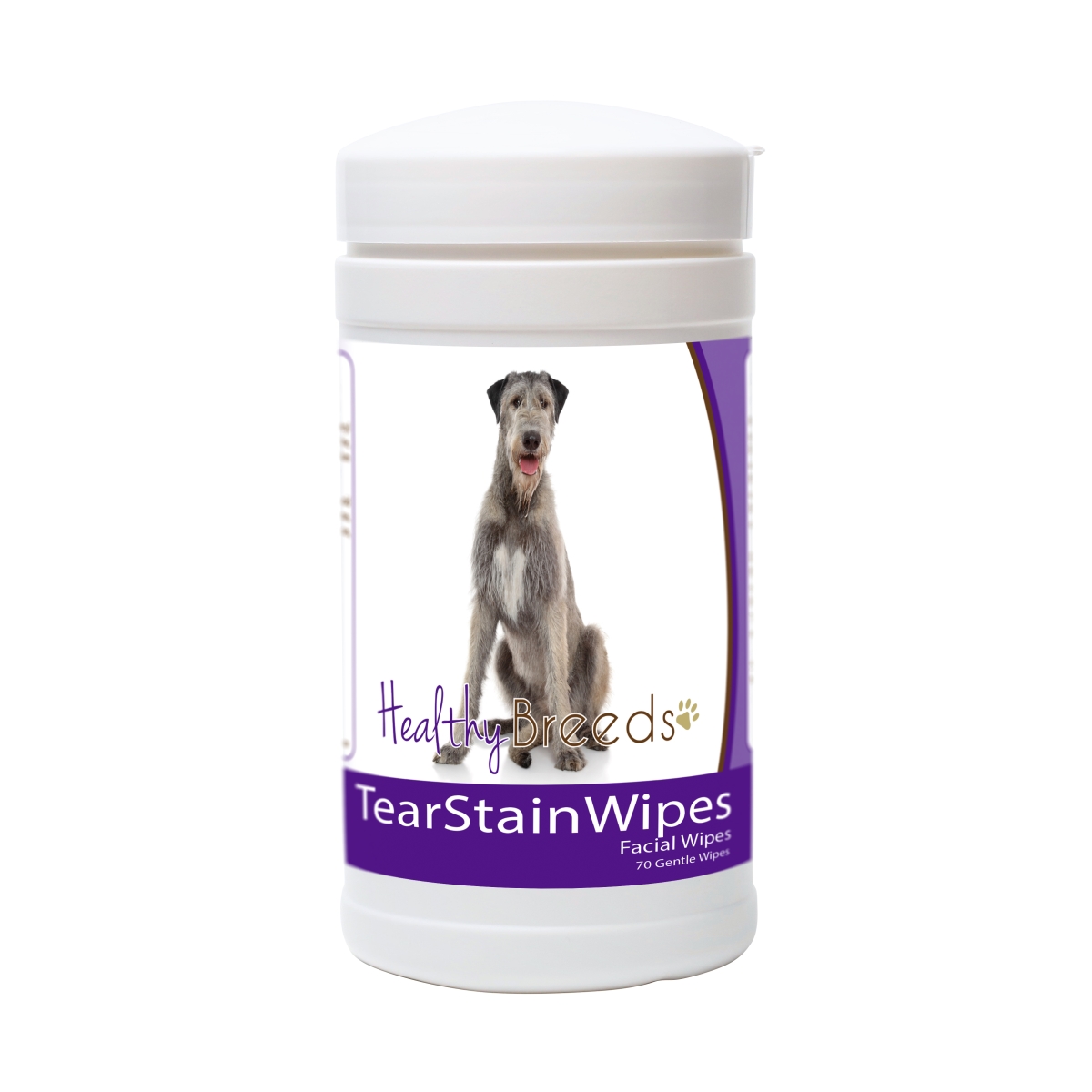 Picture of Healthy Breeds 840235152811 Irish Wolfhound Tear Stain Wipes
