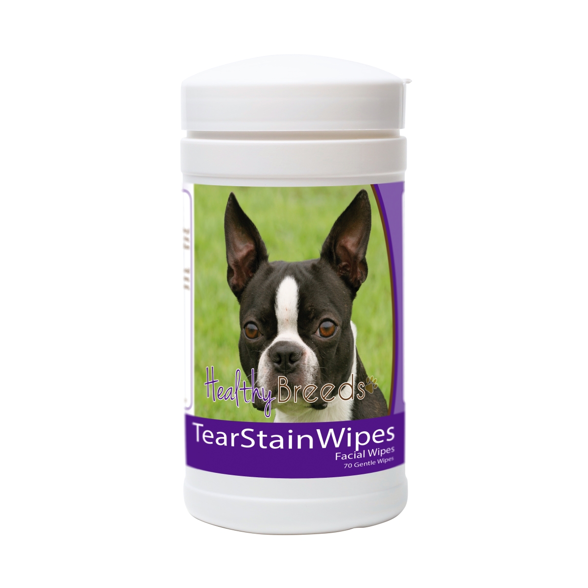 Picture of Healthy Breeds 840235152934 Boston Terrier Tear Stain Wipes