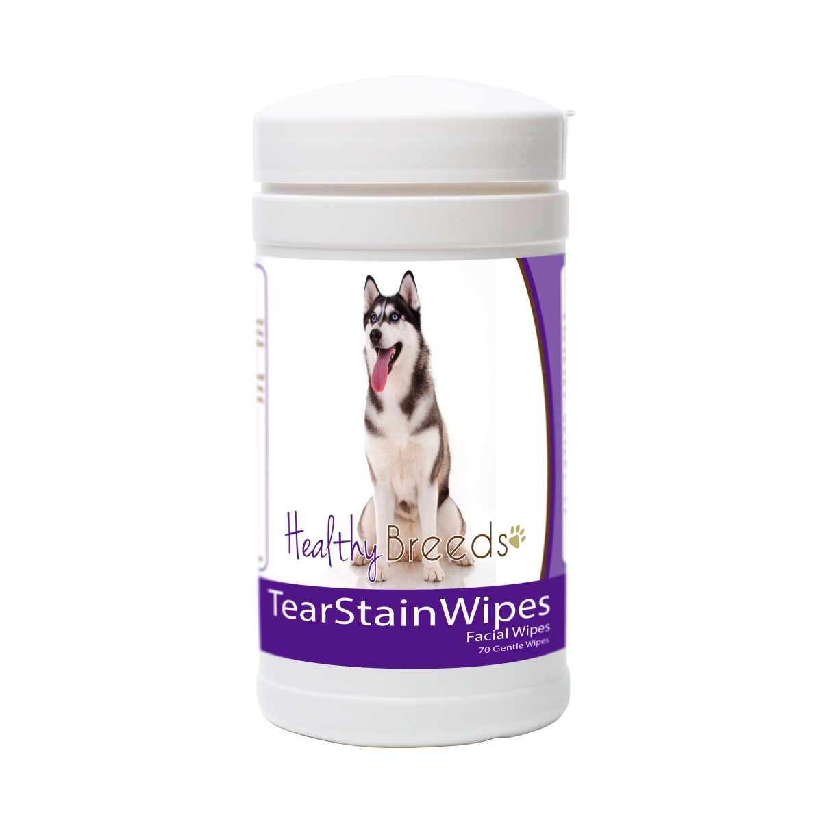 Picture of Healthy Breeds 840235152972 Siberian Husky Tear Stain Wipes