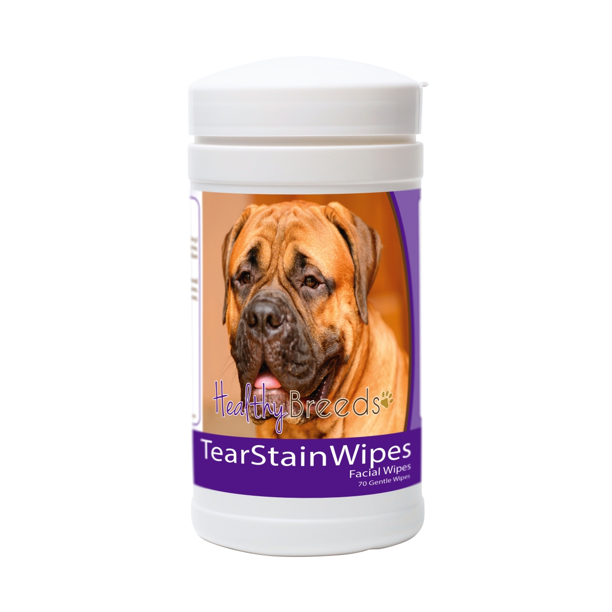 Picture of Healthy Breeds 840235153047 Bullmastiff Tear Stain Wipes