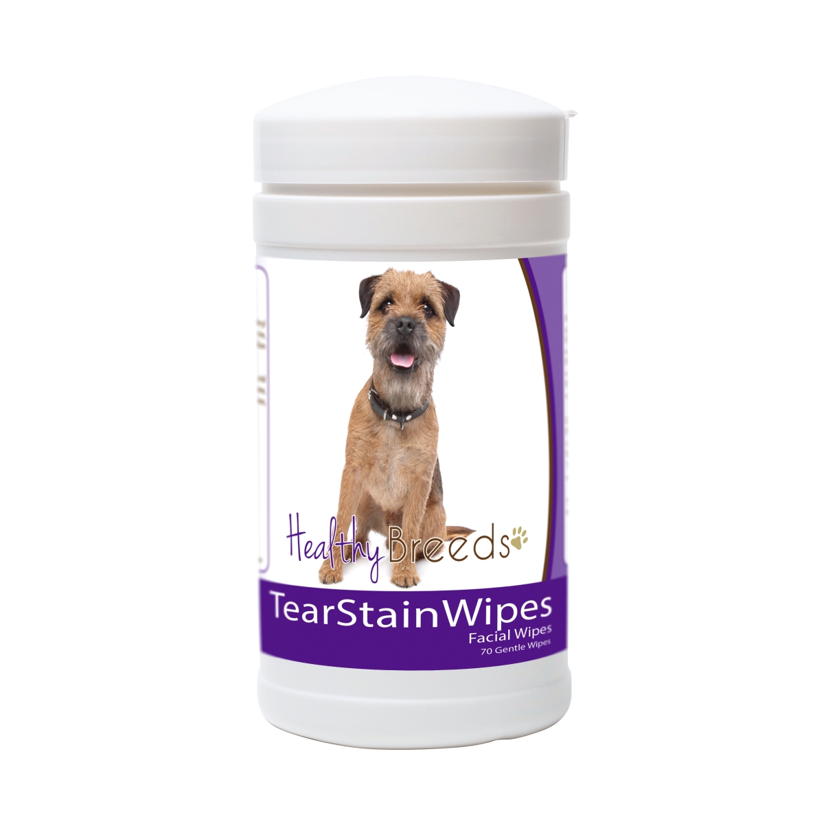Picture of Healthy Breeds 840235153092 Border Terrier Tear Stain Wipes