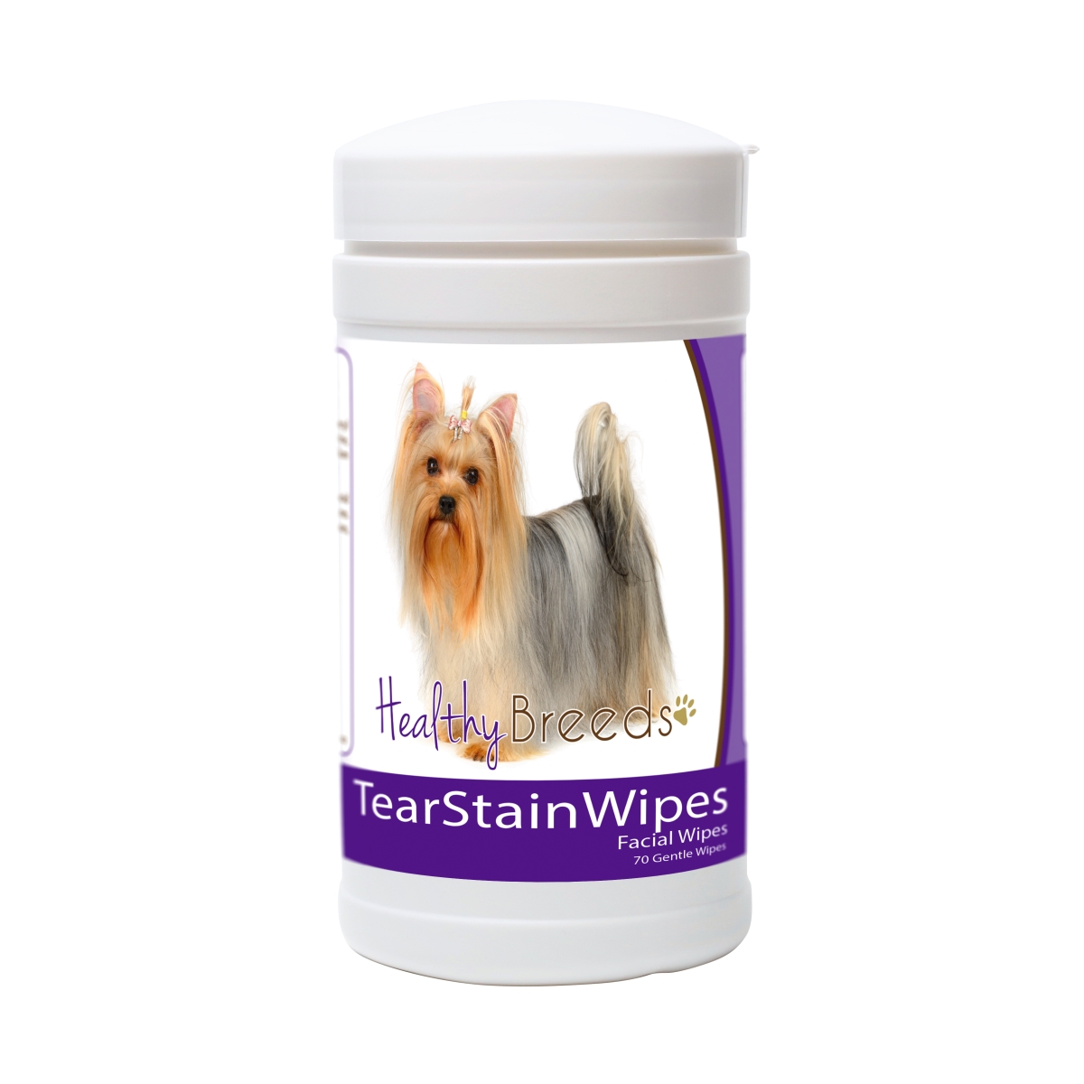 Picture of Healthy Breeds 840235153108 Yorkshire Terrier Tear Stain Wipes