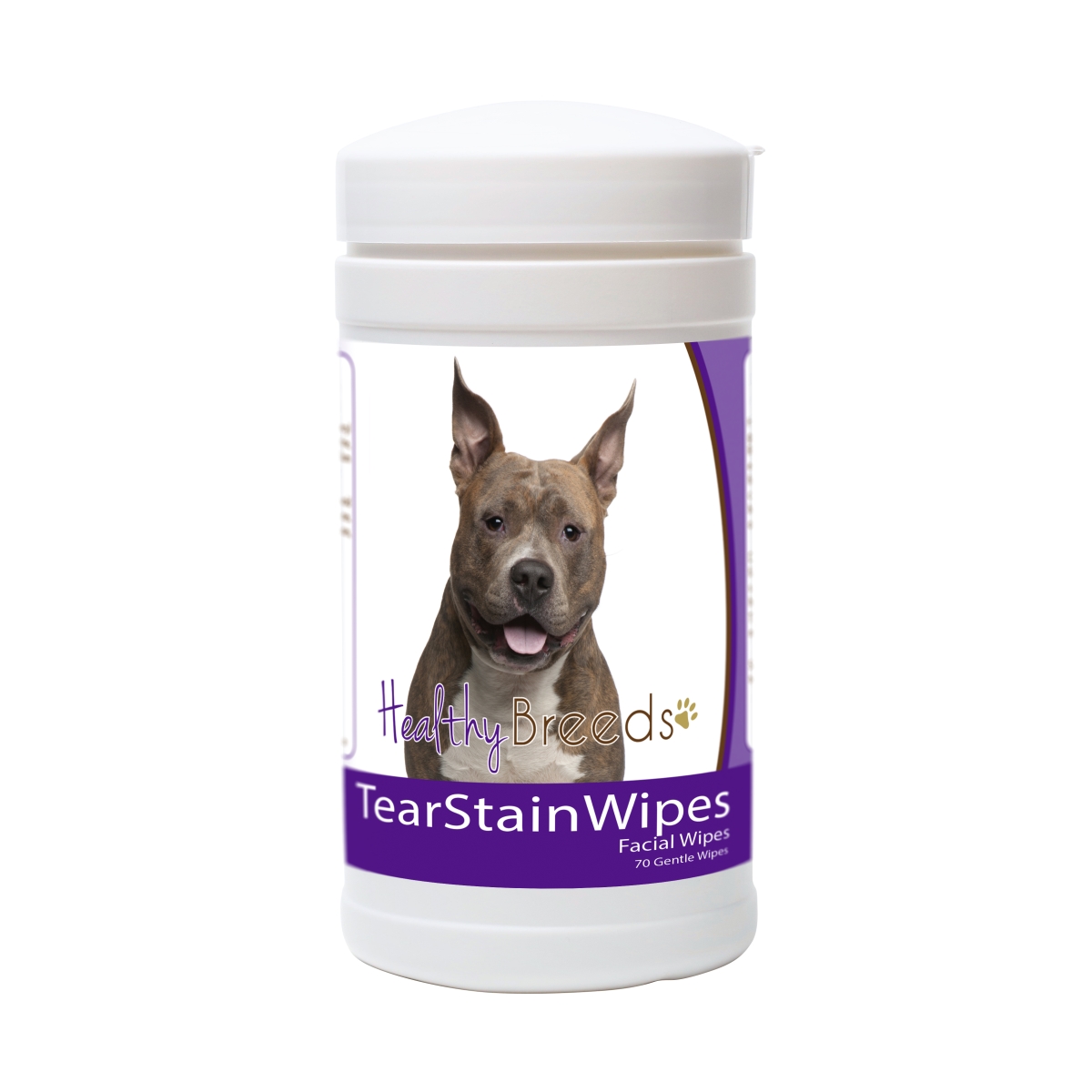 Picture of Healthy Breeds 840235153146 American Staffordshire Terrier Tear Stain Wipes